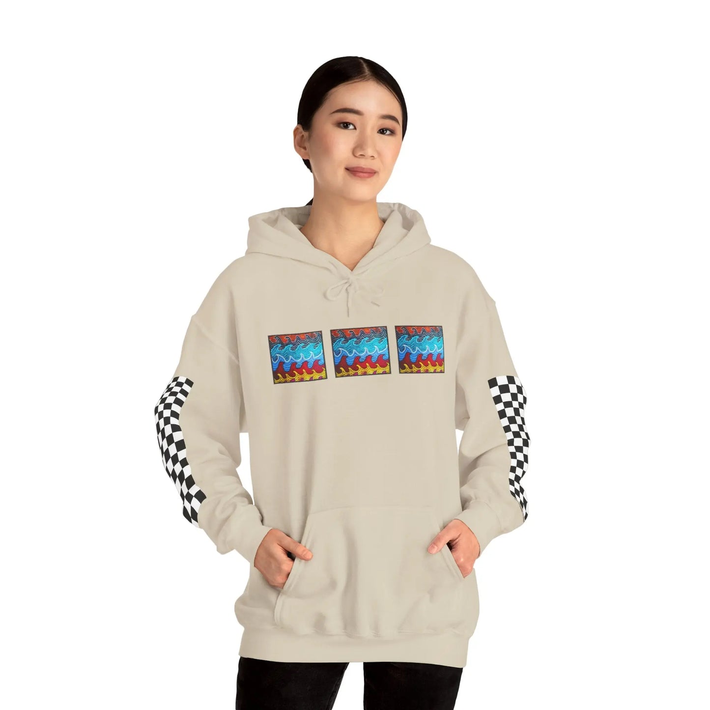 Waves Hoodie Printify