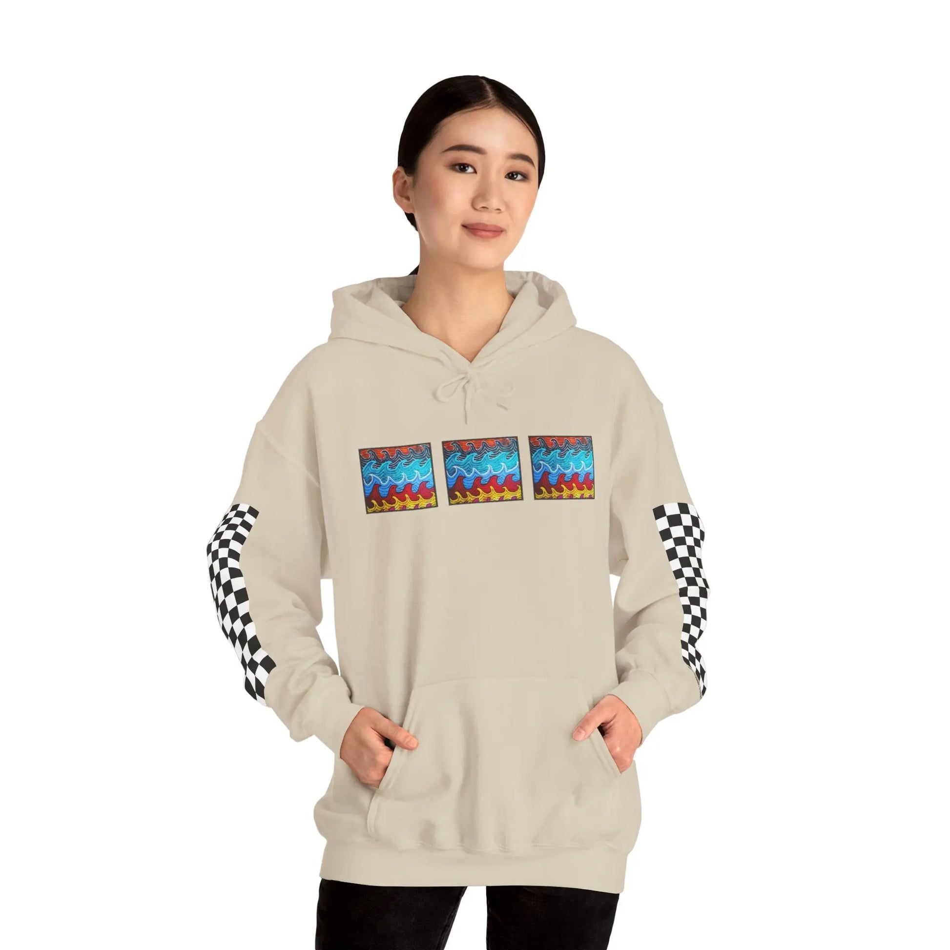 Waves Hoodie Printify