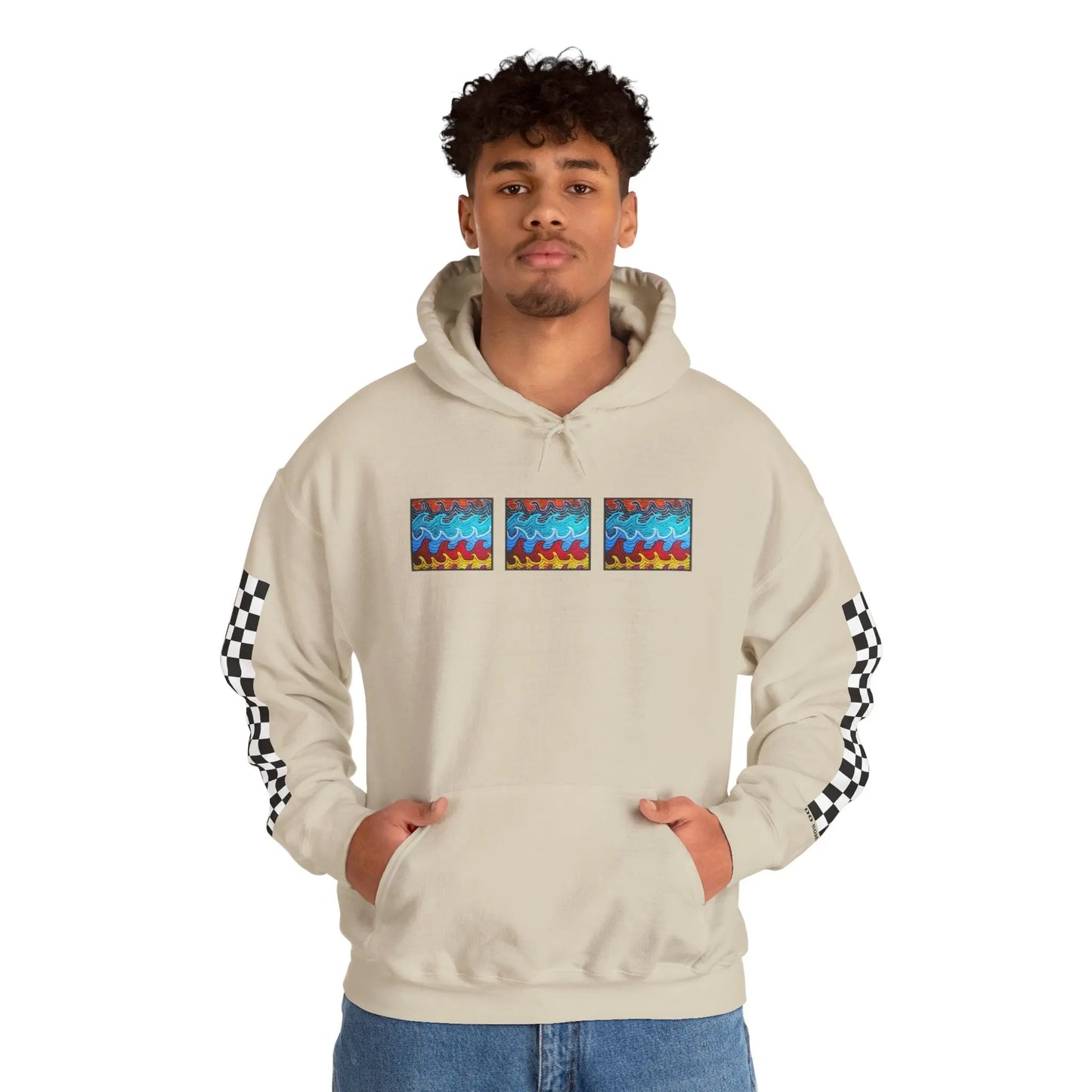 Waves Hoodie Printify