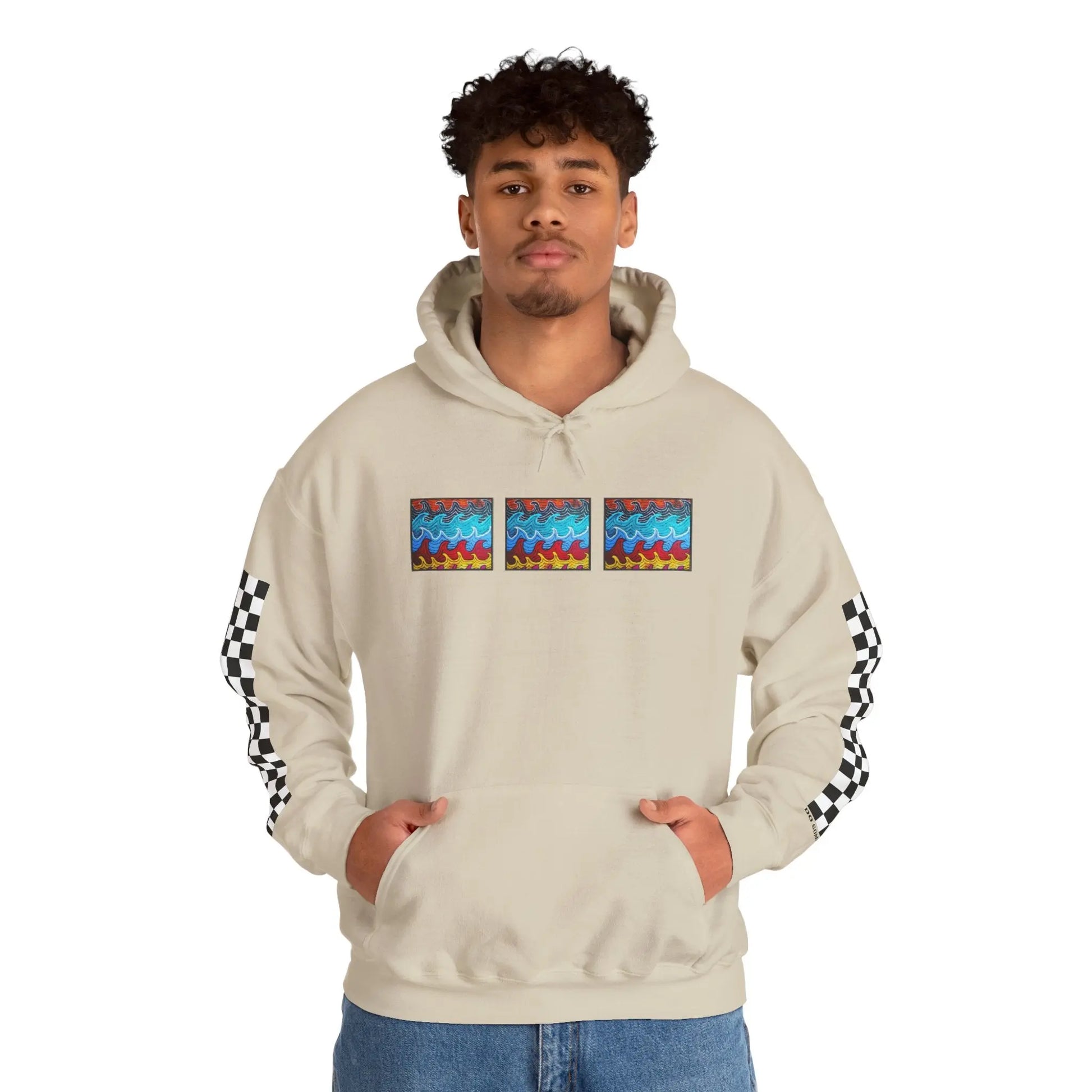 Waves Hoodie Printify