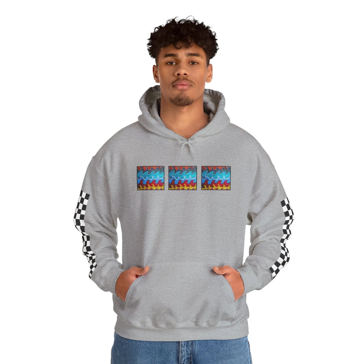 Waves Hoodie Printify
