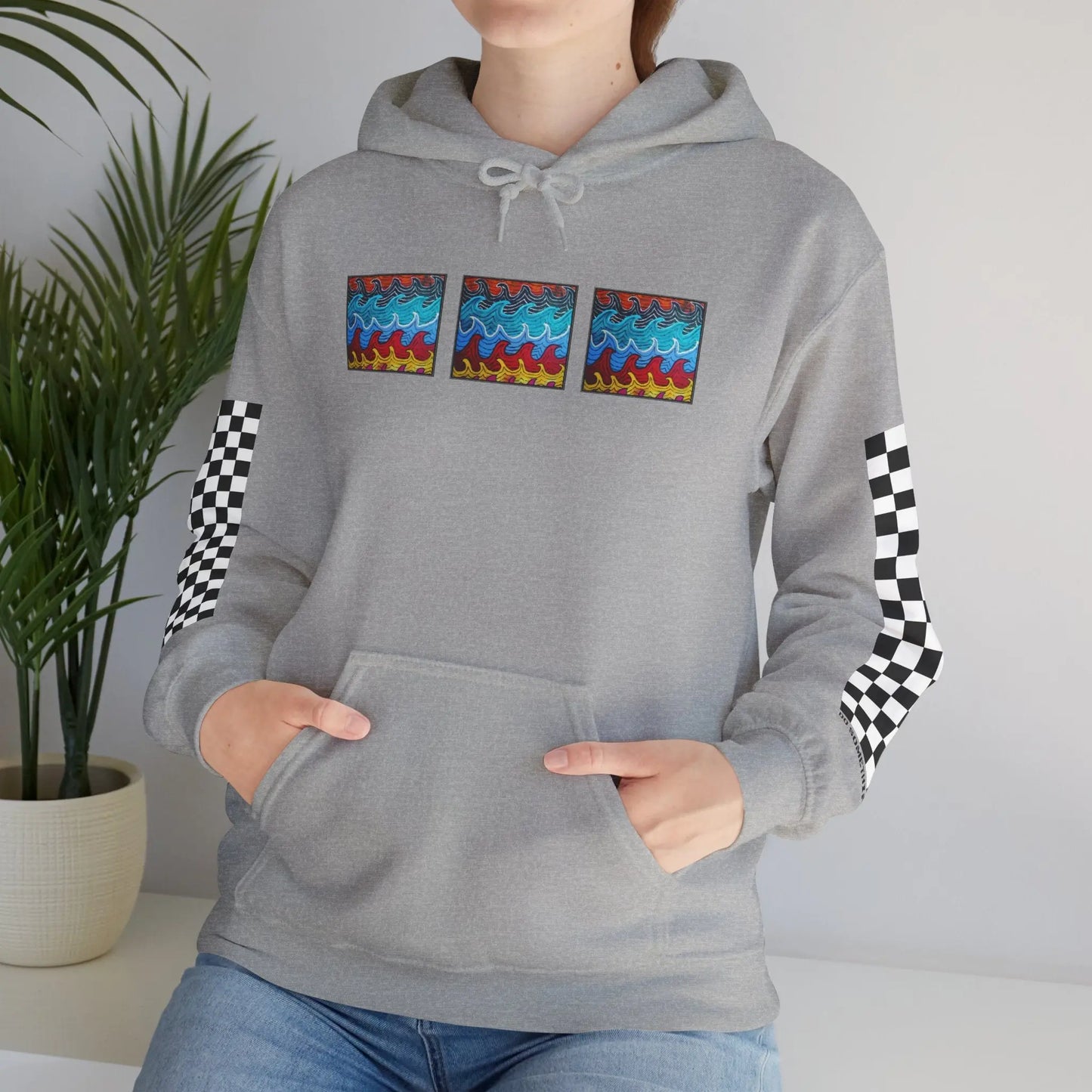 Waves Hoodie Printify