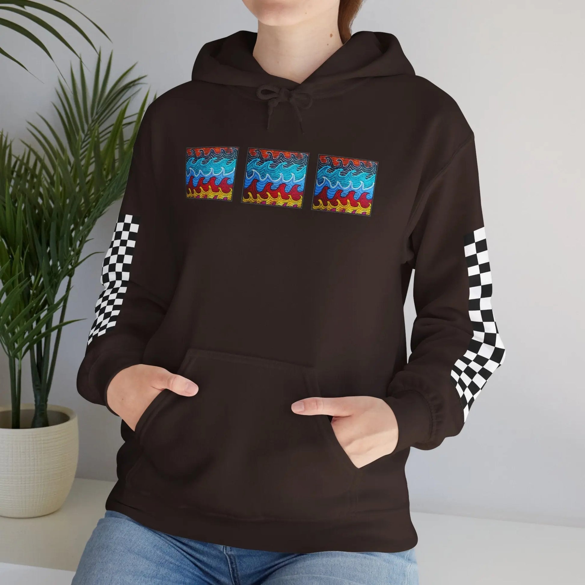 Waves Hoodie Printify
