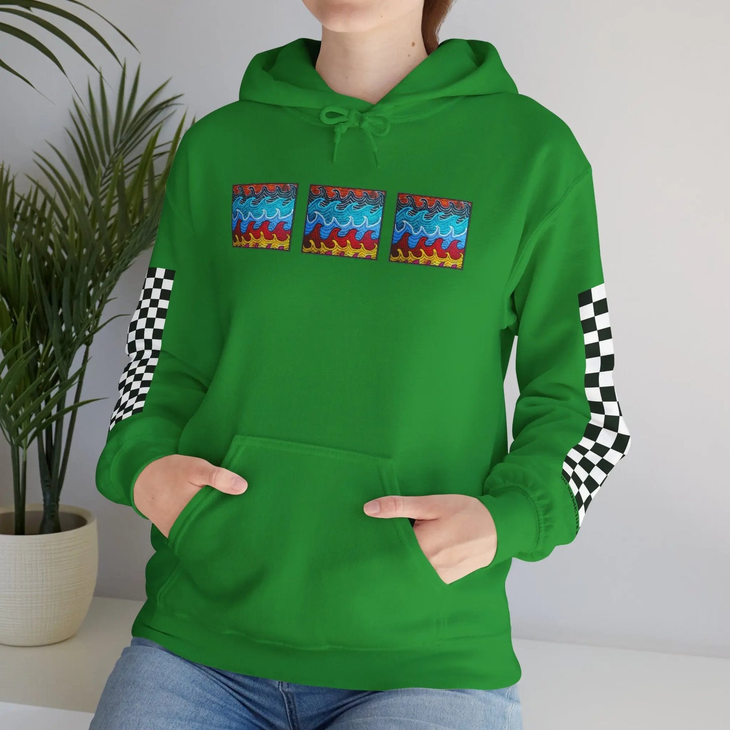 Waves Hoodie Printify
