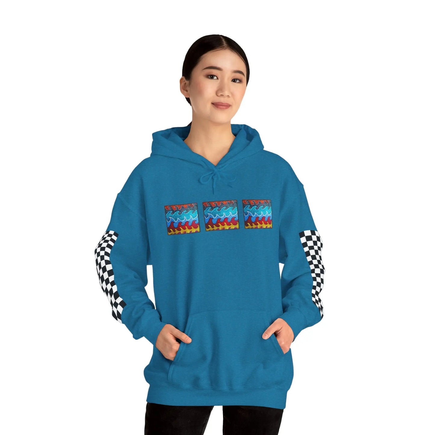 Waves Hoodie Printify