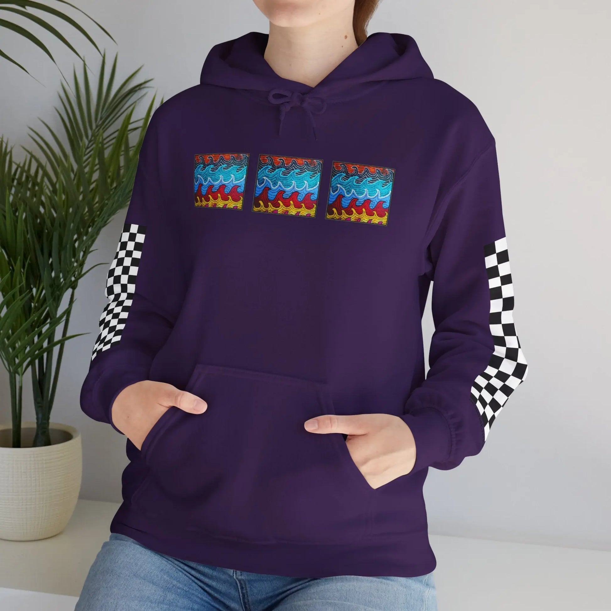 Waves Hoodie Printify
