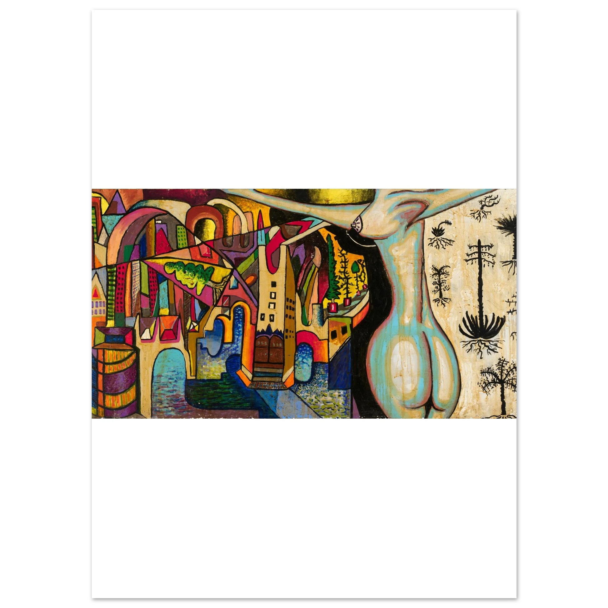Shawn "Barney" Barron — Colorful Buildings art print, view 2