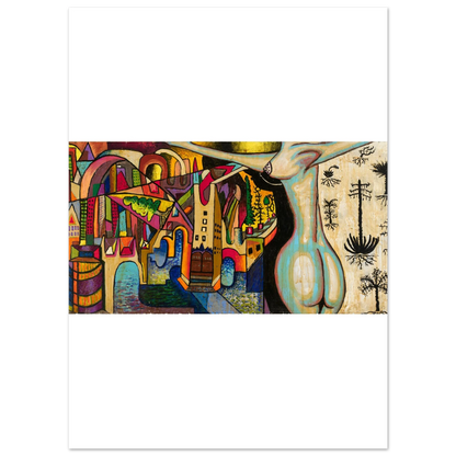 Shawn "Barney" Barron — Colorful Buildings art print, view 2