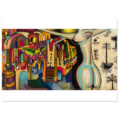 Shawn "Barney" Barron — Colorful Buildings art print, view 4
